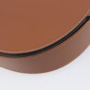 LOEWE Heel Bag Shoulder Bag Leather Brown Auth 210666V-14