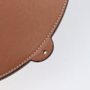 LOEWE Heel Bag Shoulder Bag Leather Brown Auth 210666V-16
