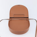 LOEWE Heel Bag Shoulder Bag Leather Brown Auth 210666V-17