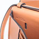 LOEWE Heel Bag Shoulder Bag Leather Brown Auth 210666V-24