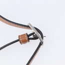 LOEWE Heel Bag Shoulder Bag Leather Brown Auth 210666V-25