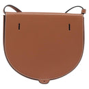 LOEWE Heel Bag Shoulder Bag Leather Brown Auth 210666V-3