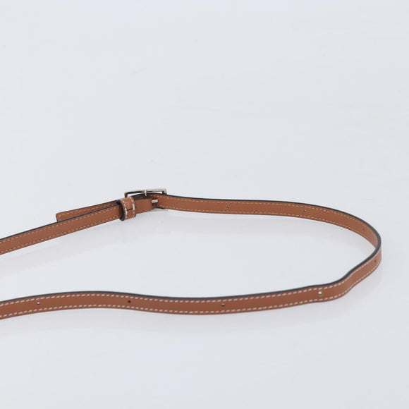 LOEWE Heel Bag Shoulder Bag Leather Brown Auth 210666V