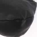 LOEWE Shoulder Bag Leather Black Silver Auth 210669A-15