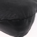 LOEWE Shoulder Bag Leather Black Silver Auth 210669A-17