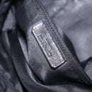 LOEWE Shoulder Bag Leather Black Silver Auth 210669A-12