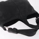LOEWE Shoulder Bag Leather Black Silver Auth 210669A-6