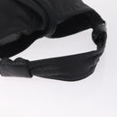 LOEWE Shoulder Bag Leather Black Silver Auth 210669A-7
