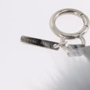 FENDI Bag Charm fur Gray Silver Auth 210671M-11