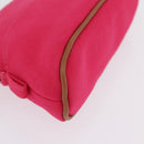 HERMES Bolide 16 Pouch Canvas Pink Silver Auth 210672V-8