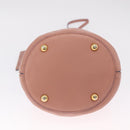 Marni Hand Bag Leather 2way Pink Gold Auth 210673A-13