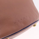 Marni Hand Bag Leather 2way Pink Gold Auth 210673A-18