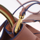 Marni Hand Bag Leather 2way Pink Gold Auth 210673A-19