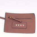 Marni Hand Bag Leather 2way Pink Gold Auth 210673A-23
