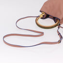 Marni Hand Bag Leather 2way Pink Gold Auth 210673A-9