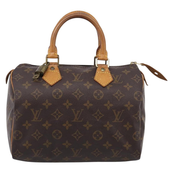LOUIS VUITTON Monogram Speedy 25 Hand Bag M41528 LV Auth 210674A