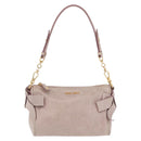 Miu Miu Shoulder Bag Vitellolux Pink Gold Auth 210676A-2