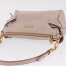 Miu Miu Shoulder Bag Vitellolux Pink Gold Auth 210676A-6