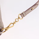Miu Miu Shoulder Bag Vitellolux Pink Gold Auth 210676A-9