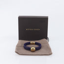 Bottega Veneta Bracelet Leather Purple Gold Auth 210678M-15