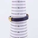 Bottega Veneta Bracelet Leather Purple Gold Auth 210678M-16
