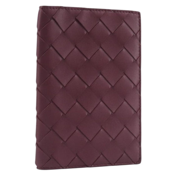 Bottega Veneta INTRECCIATO Day Planner Cover Leather Bordeaux Auth 210682M