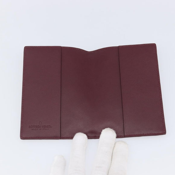 Bottega Veneta INTRECCIATO Day Planner Cover Leather Bordeaux Auth 210682M