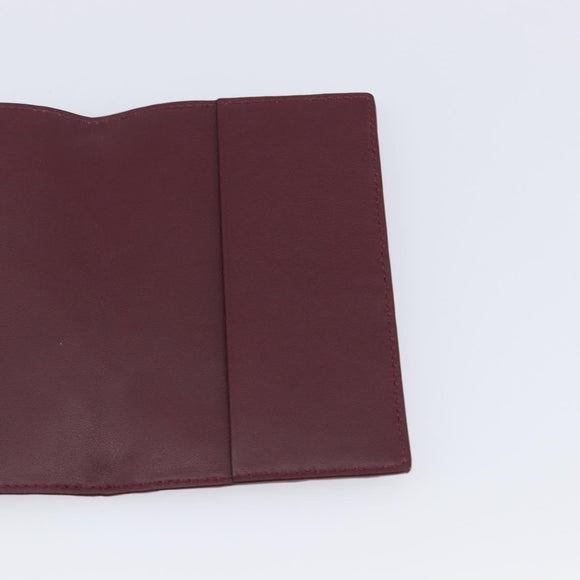Bottega Veneta INTRECCIATO Day Planner Cover Leather Bordeaux Auth 210682M