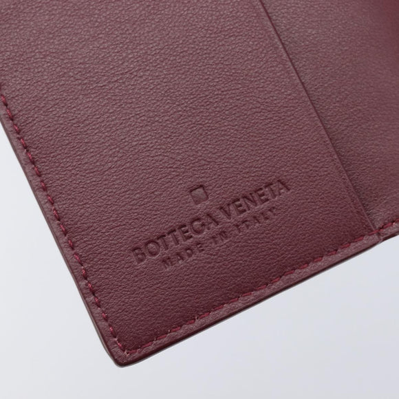 Bottega Veneta INTRECCIATO Day Planner Cover Leather Bordeaux Auth 210682M