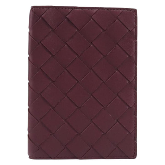 Bottega Veneta INTRECCIATO Day Planner Cover Leather Bordeaux Auth 210682M