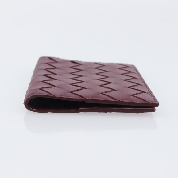 Bottega Veneta INTRECCIATO Day Planner Cover Leather Bordeaux Auth 210682M