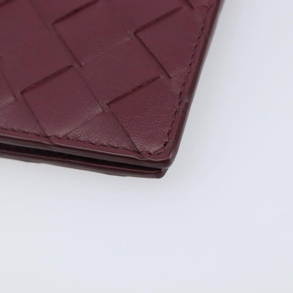Bottega Veneta INTRECCIATO Day Planner Cover Leather Bordeaux Auth 210682M
