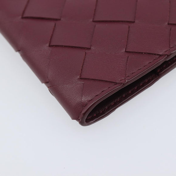 Bottega Veneta INTRECCIATO Day Planner Cover Leather Bordeaux Auth 210682M