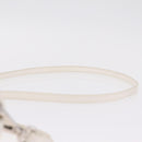 Jimmy Choo Sophia S Hand Bag Leather 2way White Silver Auth 210685A-10
