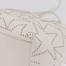 Jimmy Choo Sophia S Hand Bag Leather 2way White Silver Auth 210685A-14