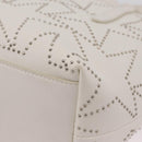 Jimmy Choo Sophia S Hand Bag Leather 2way White Silver Auth 210685A-16