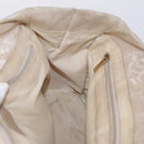 CHANEL New Travel Line Tote Bag Canvas Beige Gold CC Auth 210686A-19