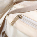 CHANEL New Travel Line Tote Bag Canvas Beige Gold CC Auth 210686A-21