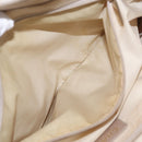 CHANEL New Travel Line Tote Bag Canvas Beige Gold CC Auth 210686A-24