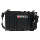 Balenciaga Toolbox Shoulder Bag Plastic Black Silver 658765 Auth 210688M-1
