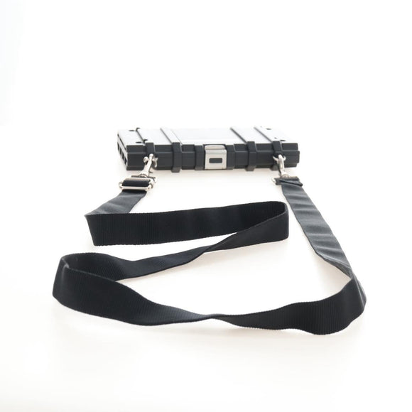 Balenciaga Toolbox Shoulder Bag Plastic Black Silver 658765 Auth 210688M