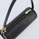 LOUIS VUITTON Epi Soufflot Pouch Black LV Auth 210689A-6
