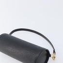 LOUIS VUITTON Epi Soufflot Pouch Black LV Auth 210689A-8