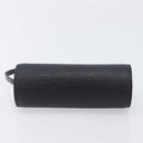 LOUIS VUITTON Epi Soufflot Pouch Black LV Auth 210689A-9
