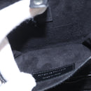 Saint Laurent Mika Box Hand Bag Leather 2way Black Silver Auth 210692V-28