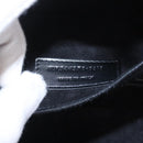 Saint Laurent Mika Box Hand Bag Leather 2way Black Silver Auth 210692V-29