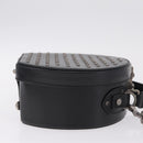Saint Laurent Mika Box Hand Bag Leather 2way Black Silver Auth 210692V-4
