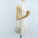 CHANEL Matelasse Chain Shoulder Pouch Lamb Skin 2way Gray Gold CC Auth 210693M-25
