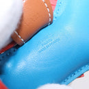 HERMES Rodeo PM Bag Charm Leather Blue Auth 210694M-17