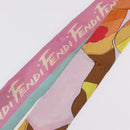 FENDI Scarf Silk Multicolor Auth 210695M-10